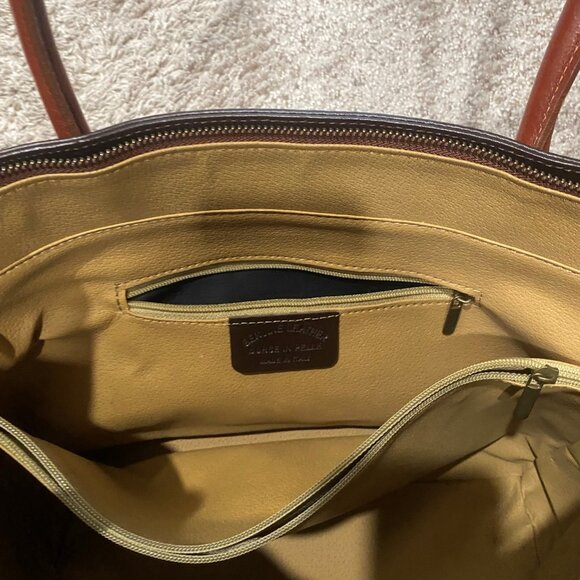 Italian Leather Chocolate Brown Purse - Picture 4 of 5